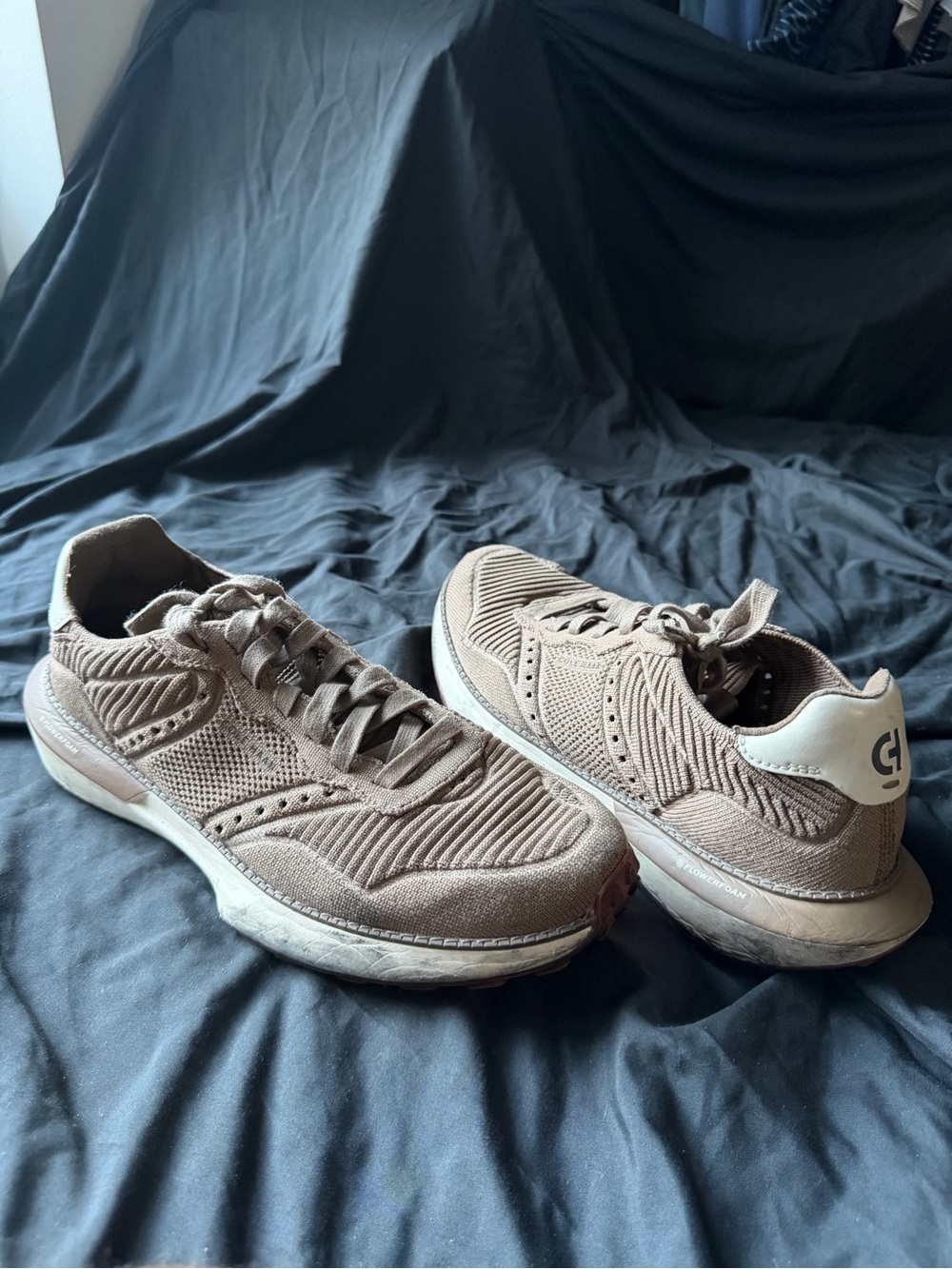 Cole Haan Men's Knit Trainer Sneakers in Taupe — Casual Comfort